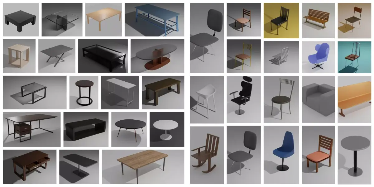 Mega Furniture Pack 3D model