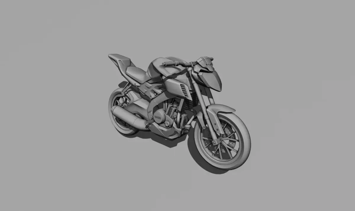 Yamaha MT 125 Motorcycle Low-poly 3D model