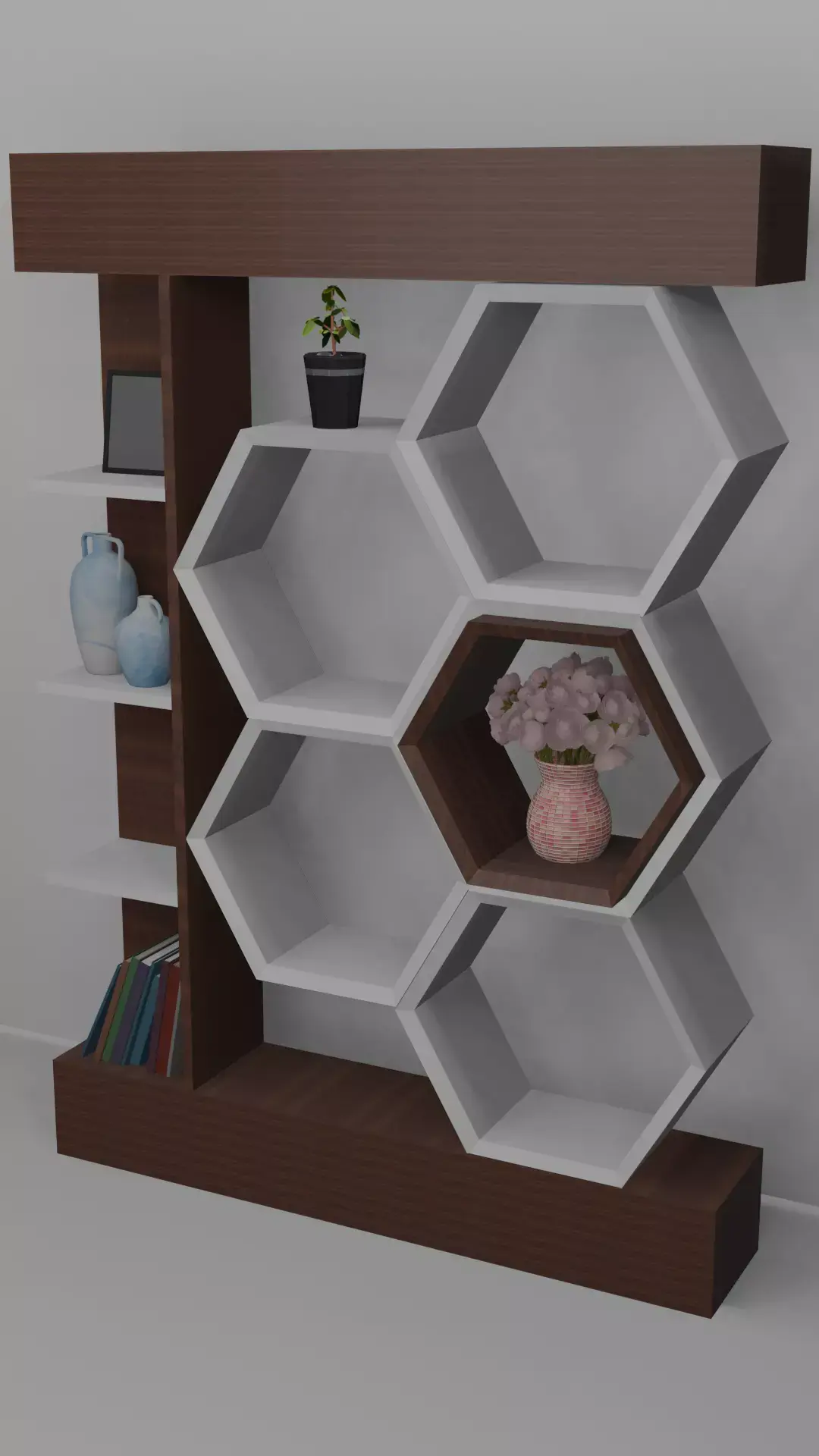 modern shelf 3D model purchase
