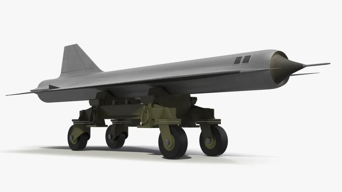 Strategic Recon Drone on Transport Cart 3D model