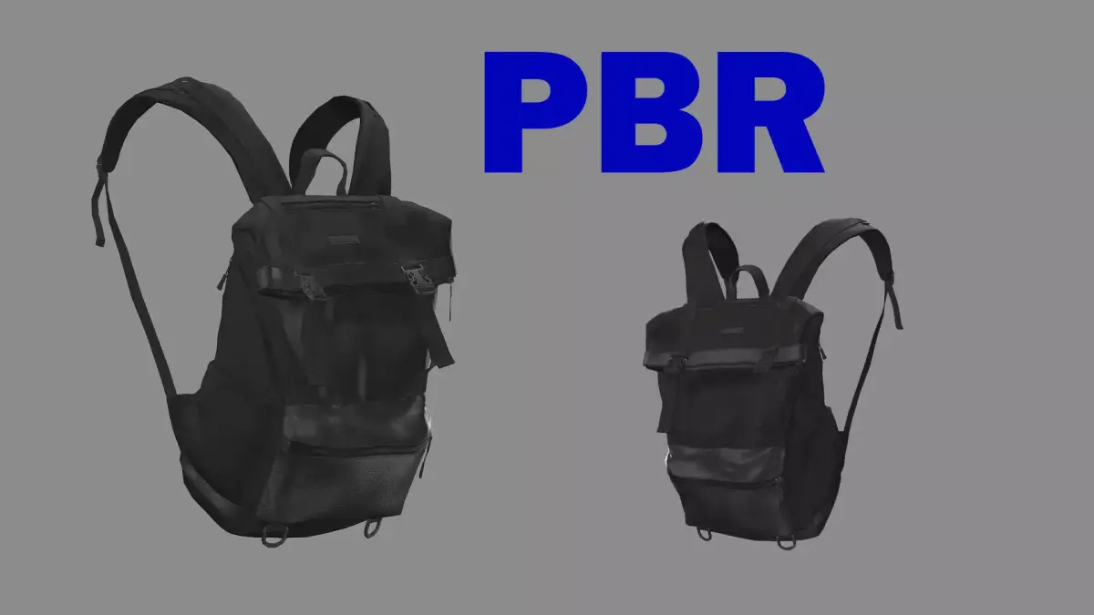 Backpack Camping Handle bag 05 Low-Poly 3D Model 3D model
