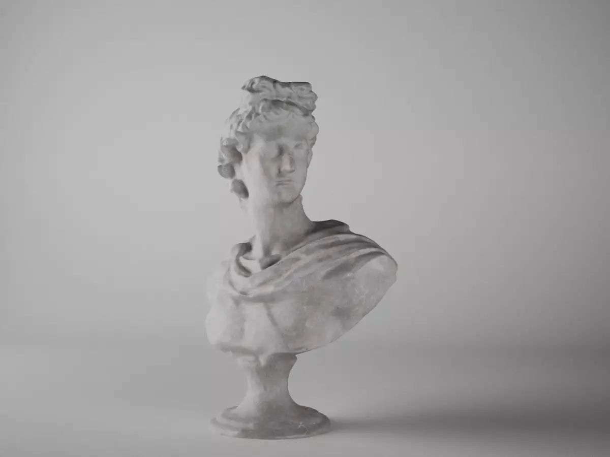Apollo marble bust 3D model