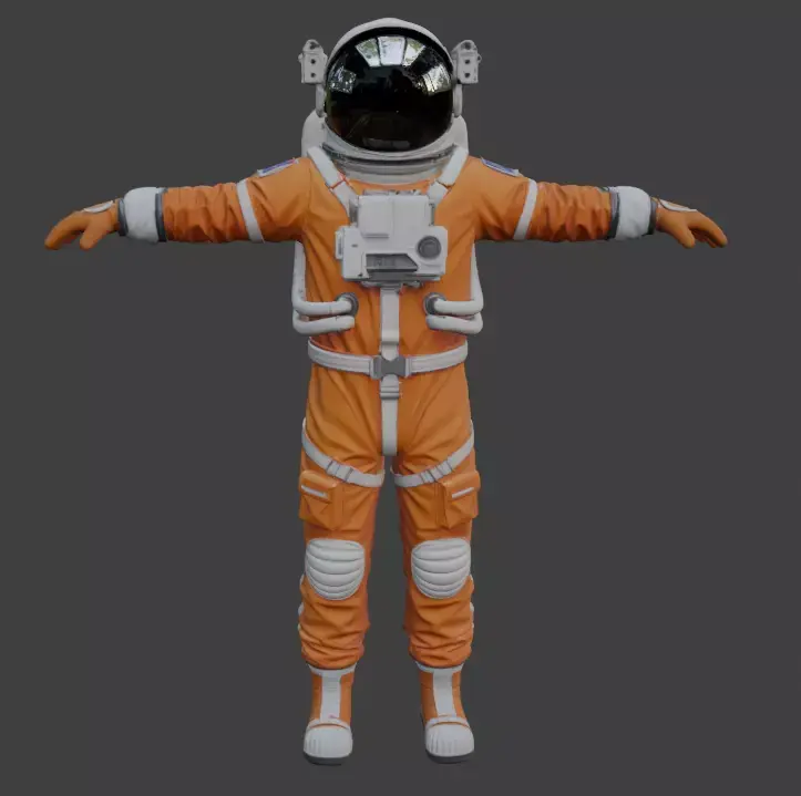 Realistic Astronaut Space Suit 3D model 13