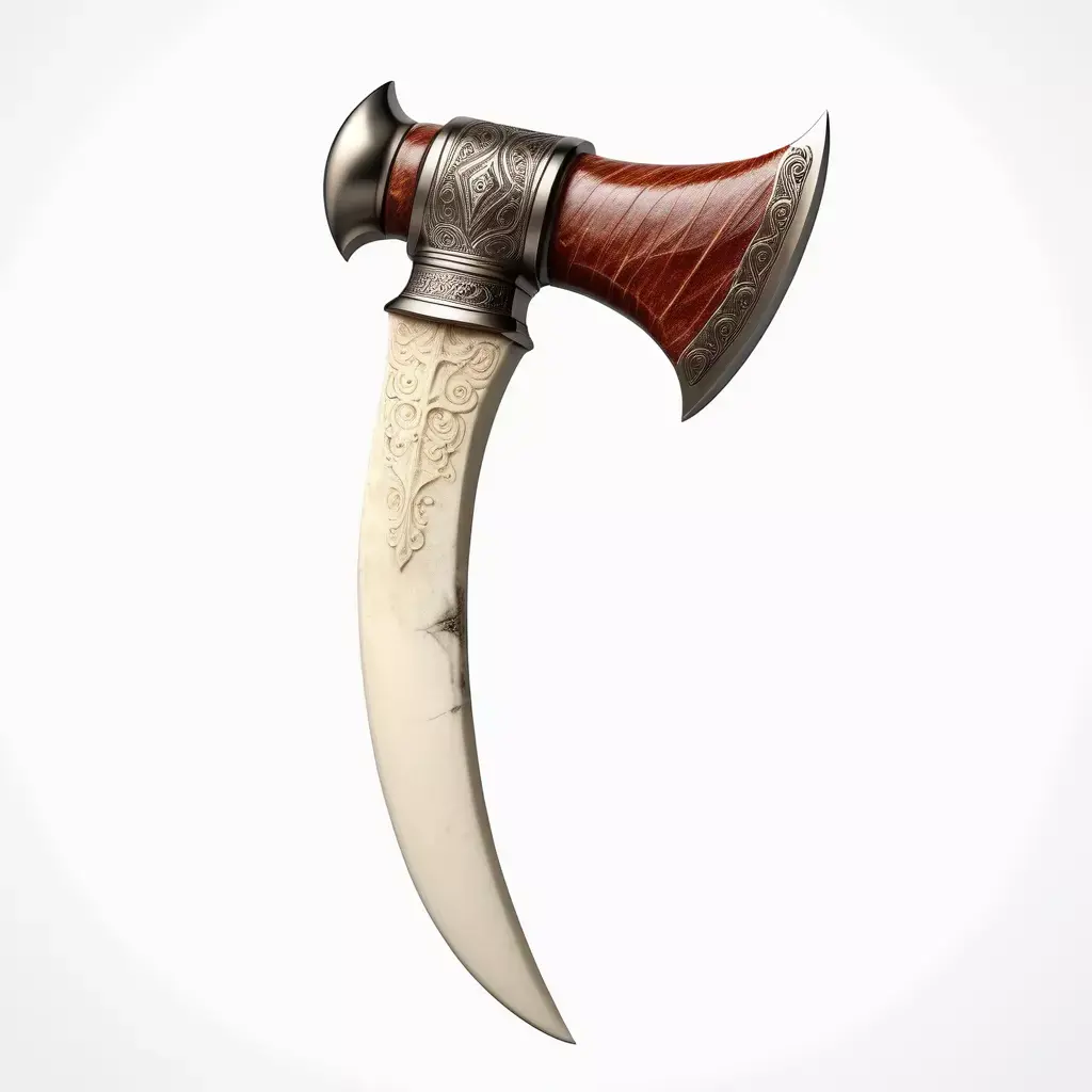 Ornate Fantasy Ceremonial Axe 3D model