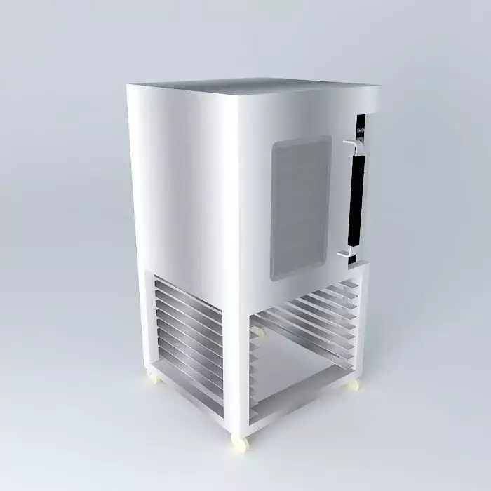 Kit stainless steel freezer Free 3D model