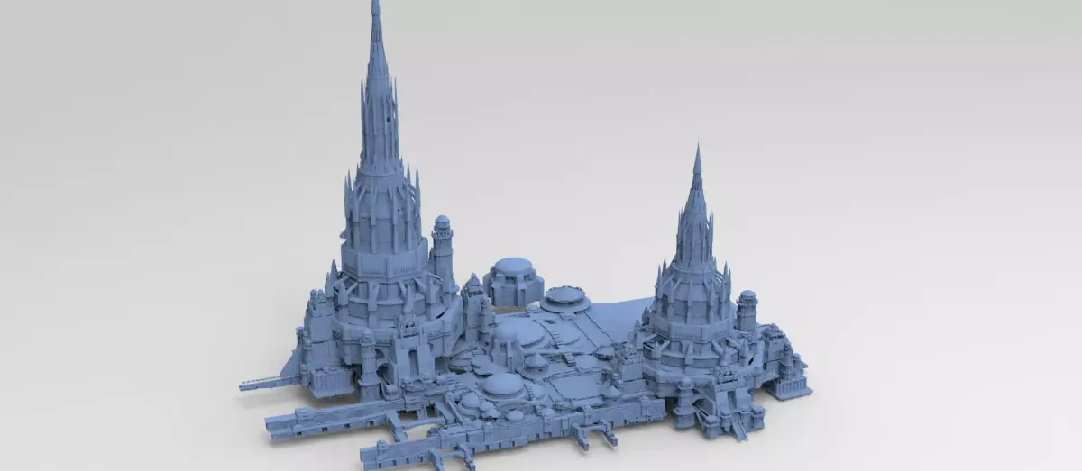 Gondorian castle towers  3D model