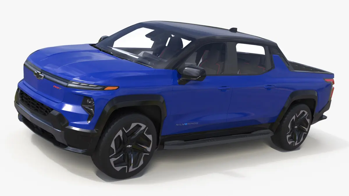 2024 Chevrolet Silverado EV RST Blue 3D model