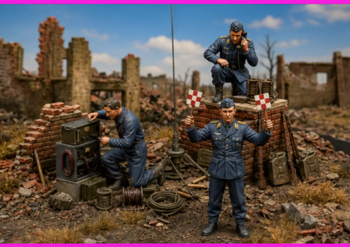 WWII Luftwaffe Ground Crew  Technicians 3D print model