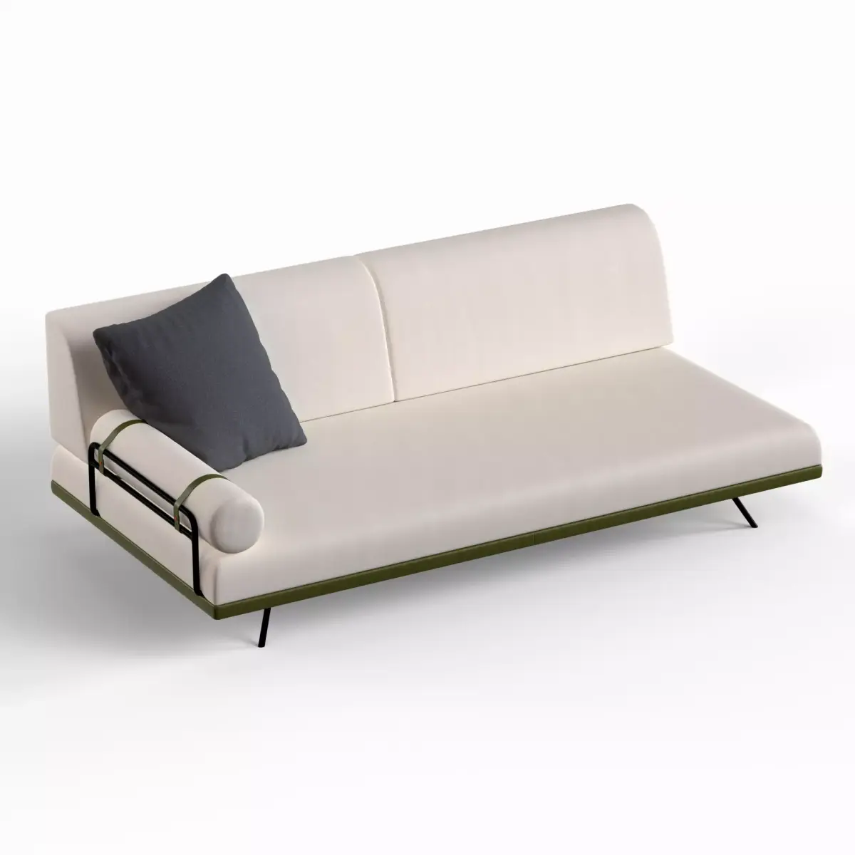 Upholstered Sleeper Sofa Free 3D model