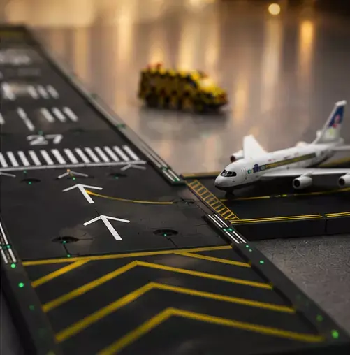 Modular Airport Runway Diorama Base STL 3D model