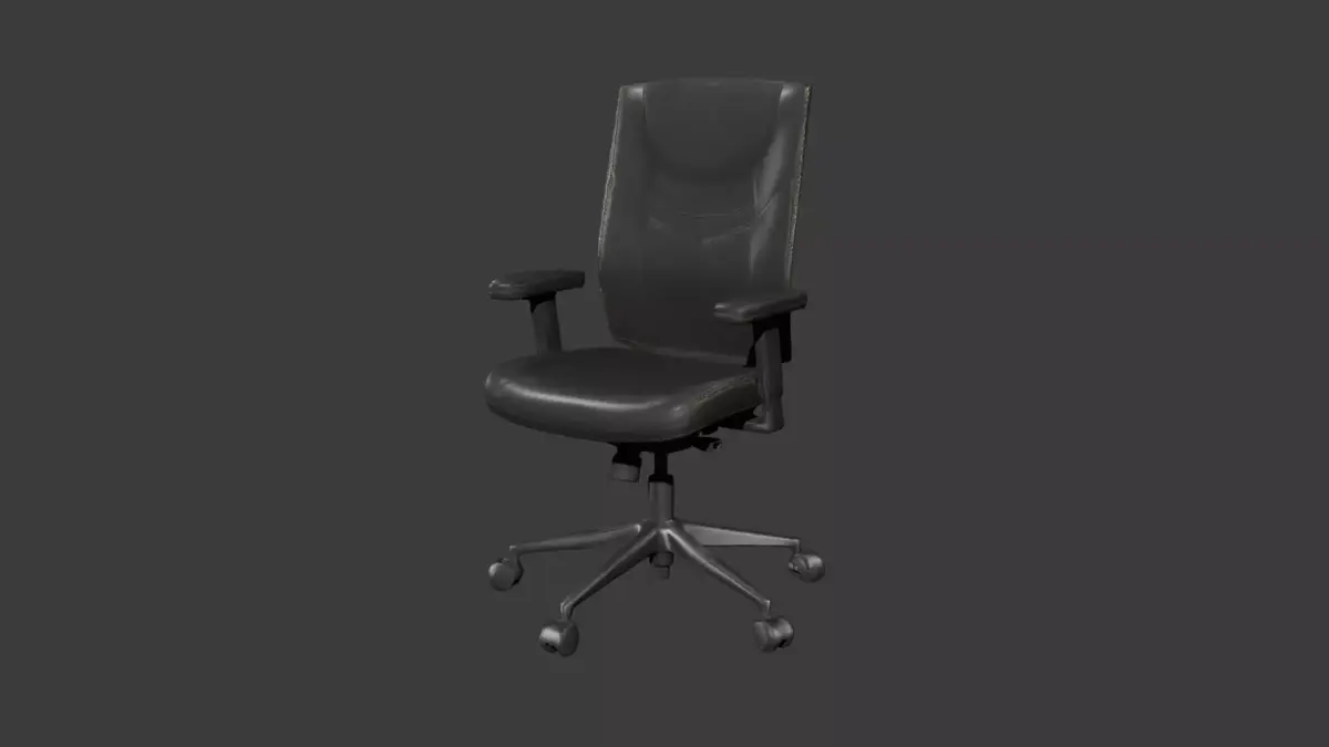 3D Model of a Modern Ergonomic Office Chair Free 3D model