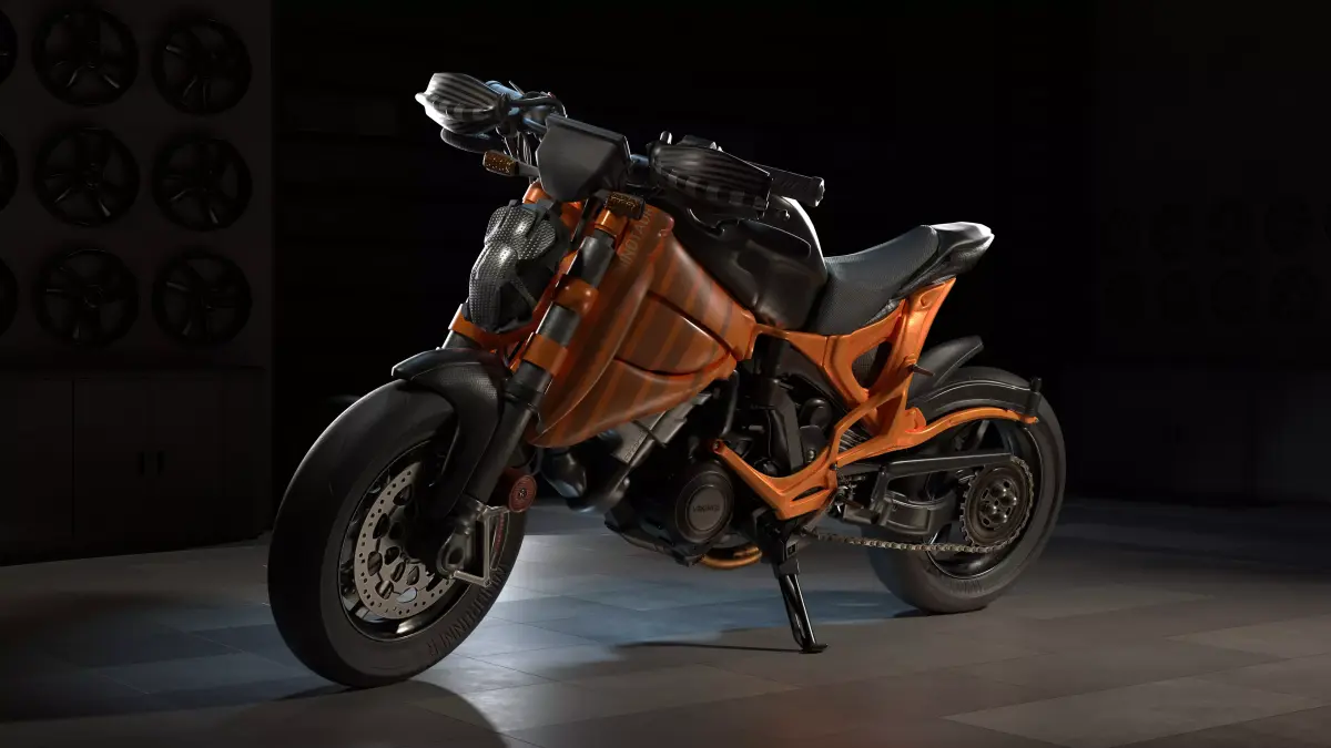 3D Motorbike Super Hyper Bike Model 3D model purchase