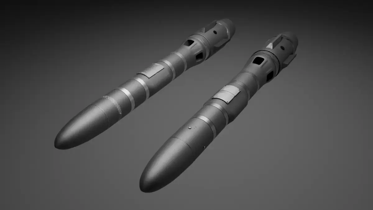 Rocket Aides Low-poly 3D model