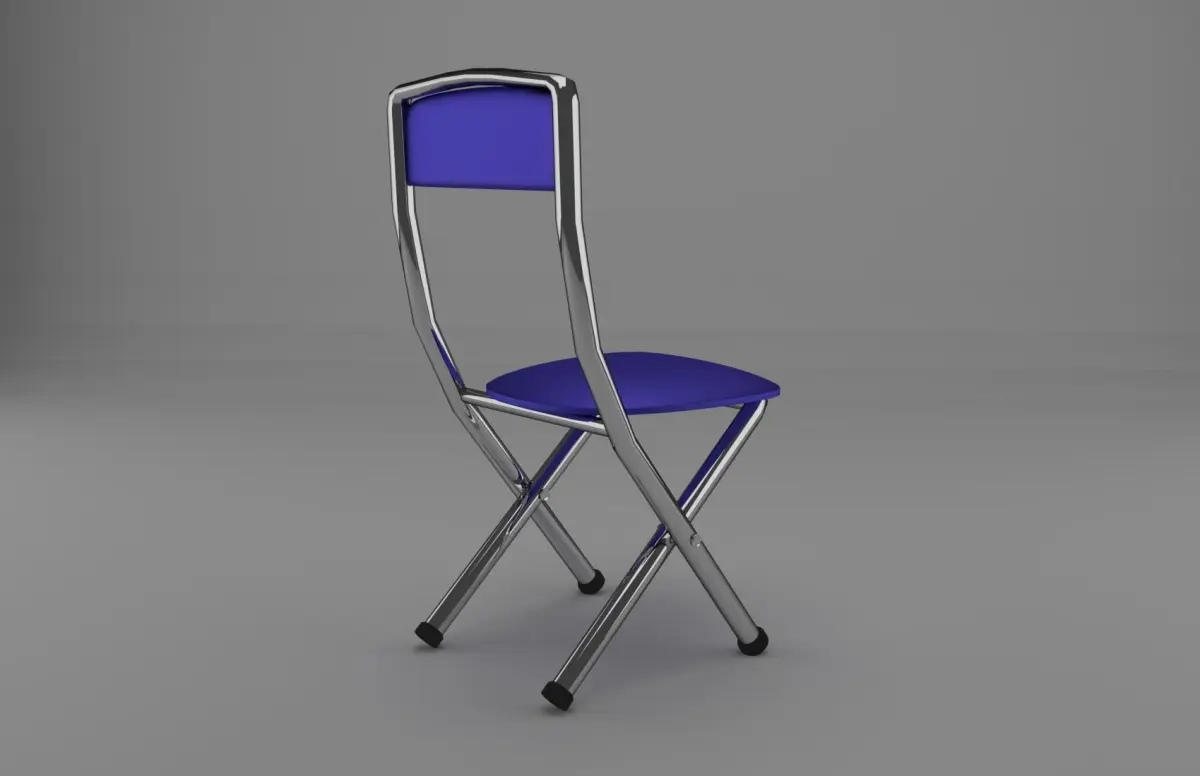 Folding chair  Low-poly 3D model purchase