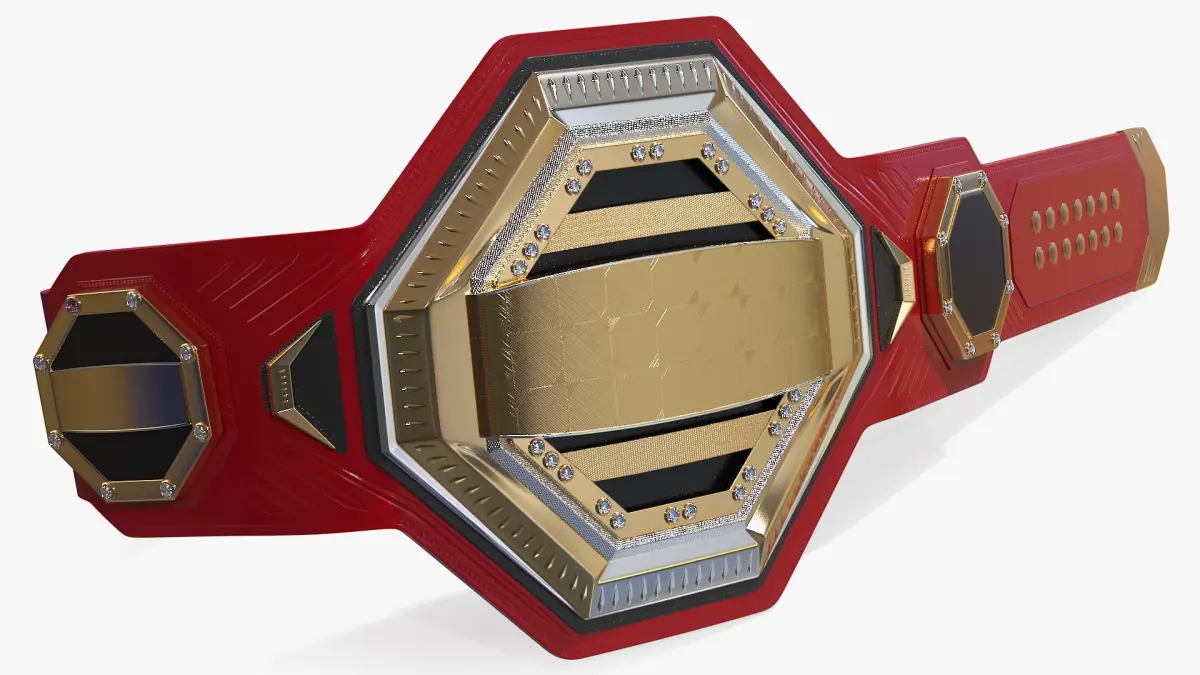 Golden Champion Belt 3D model