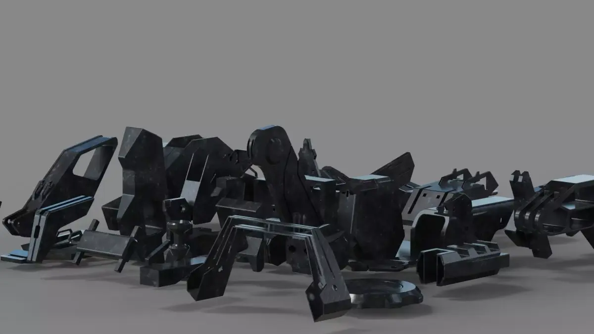 Kitbash VOL6 minipack hard surface  3D model