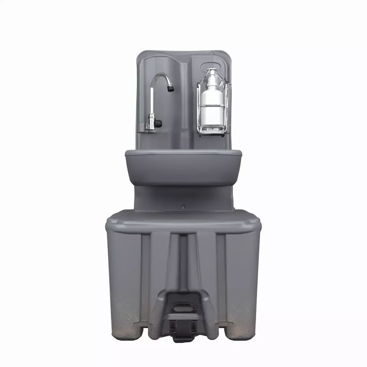 Compact Outdoor Handwash Station with Foot Pump 3D Model 3D model