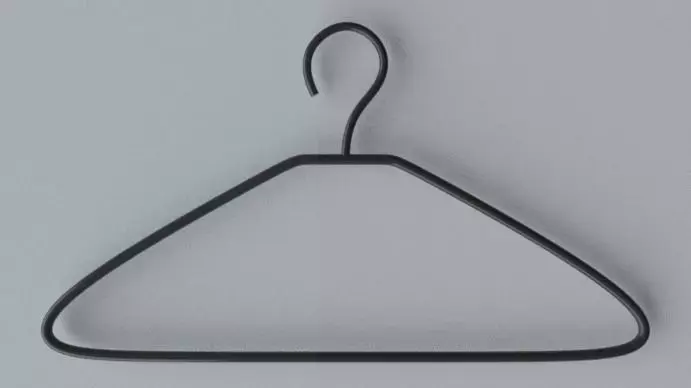 plastic hanger  Free low-poly 3D model