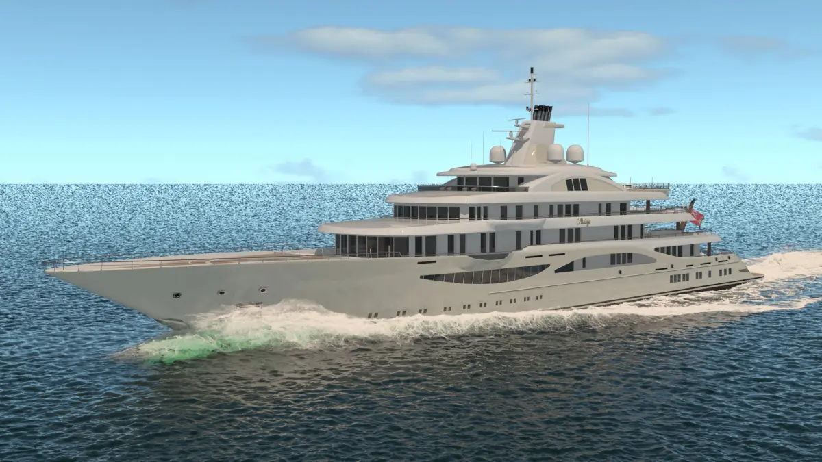 Alaiya Superyacht Dynamic Simulation 3D model