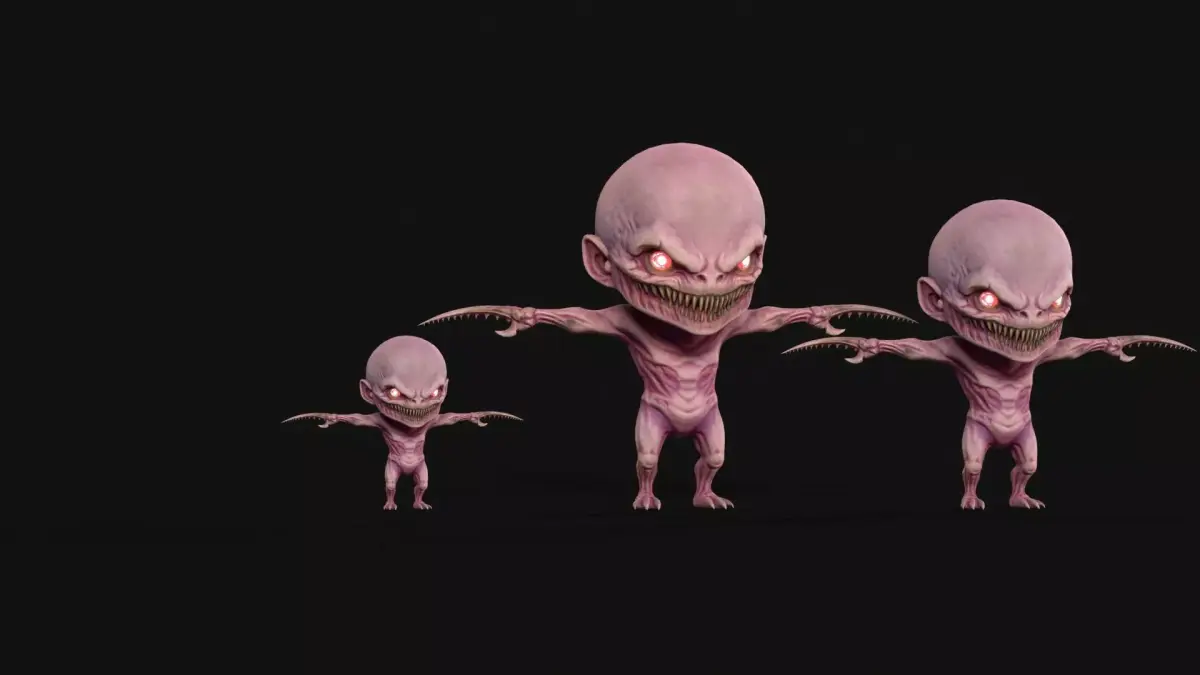 ChibiMonster1Pack2 Low-poly 3D model