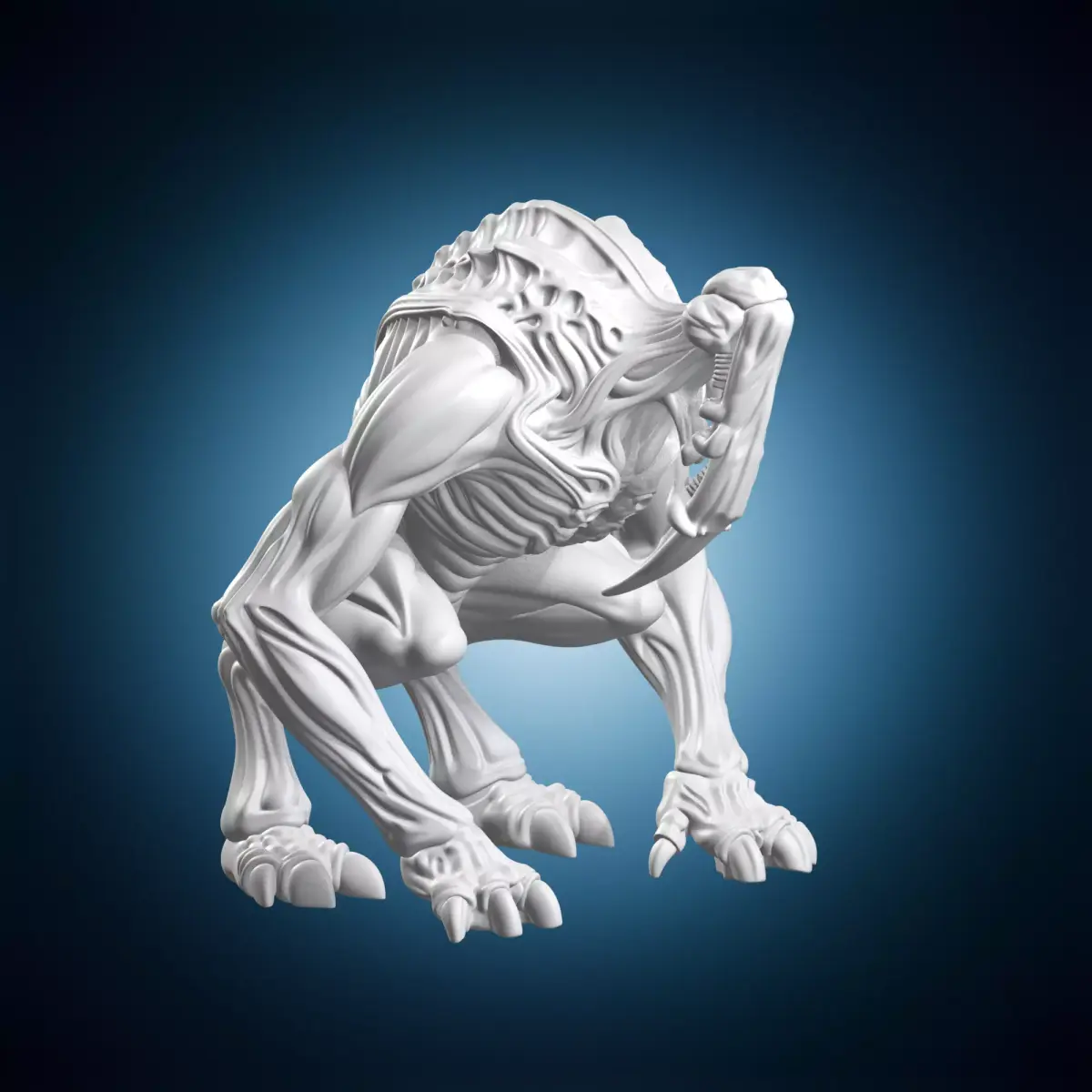 Horrific Mutant Creature 3D print model