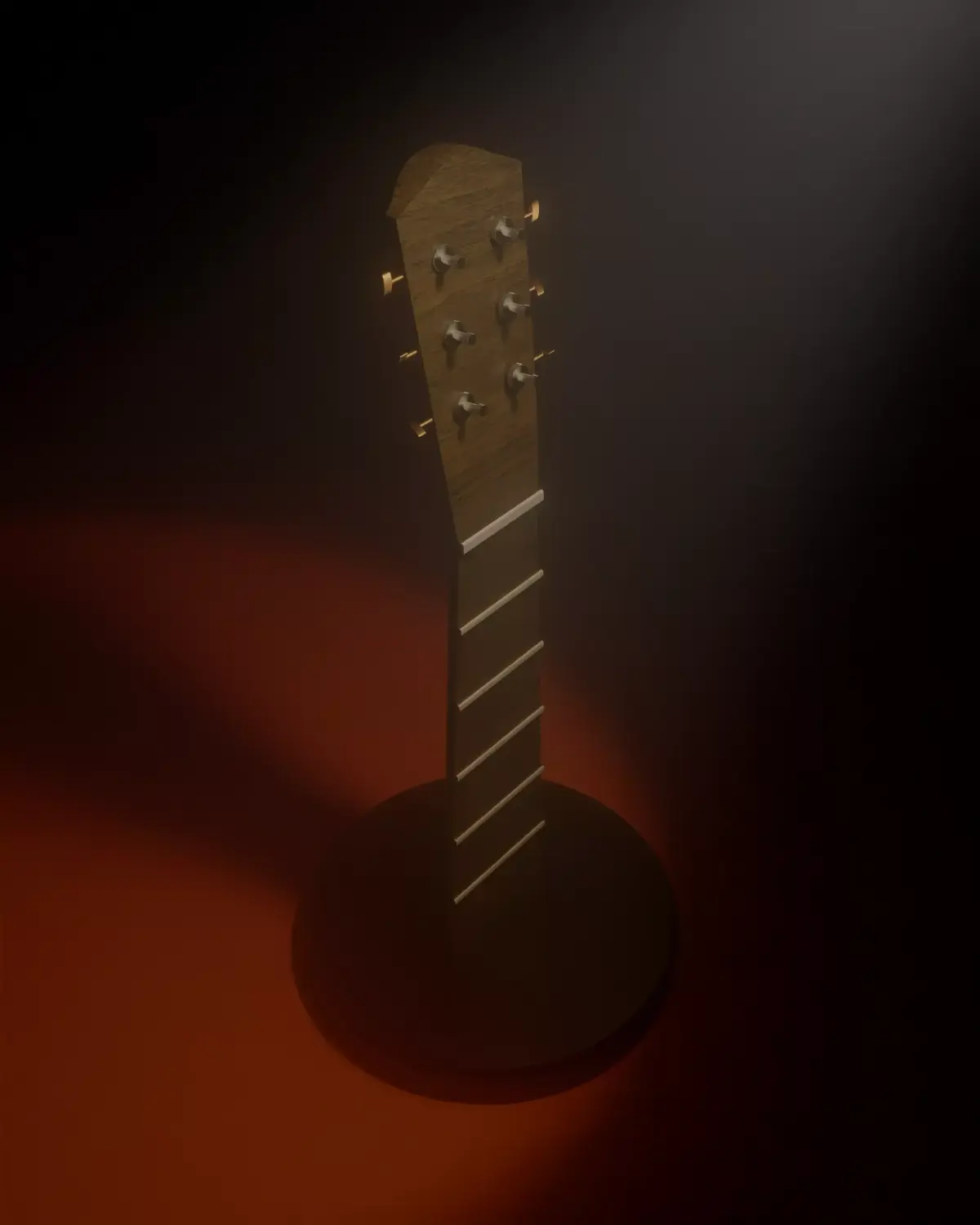 half guitar to furniture Free 3D model