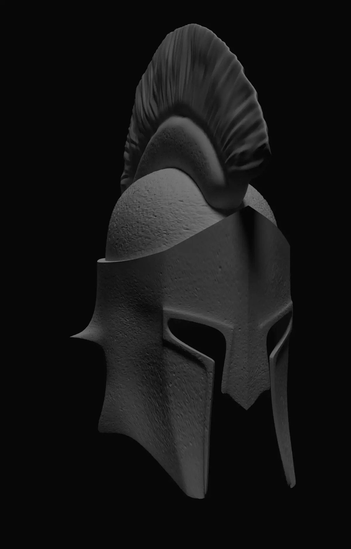 Spartan helmet 3D model 2