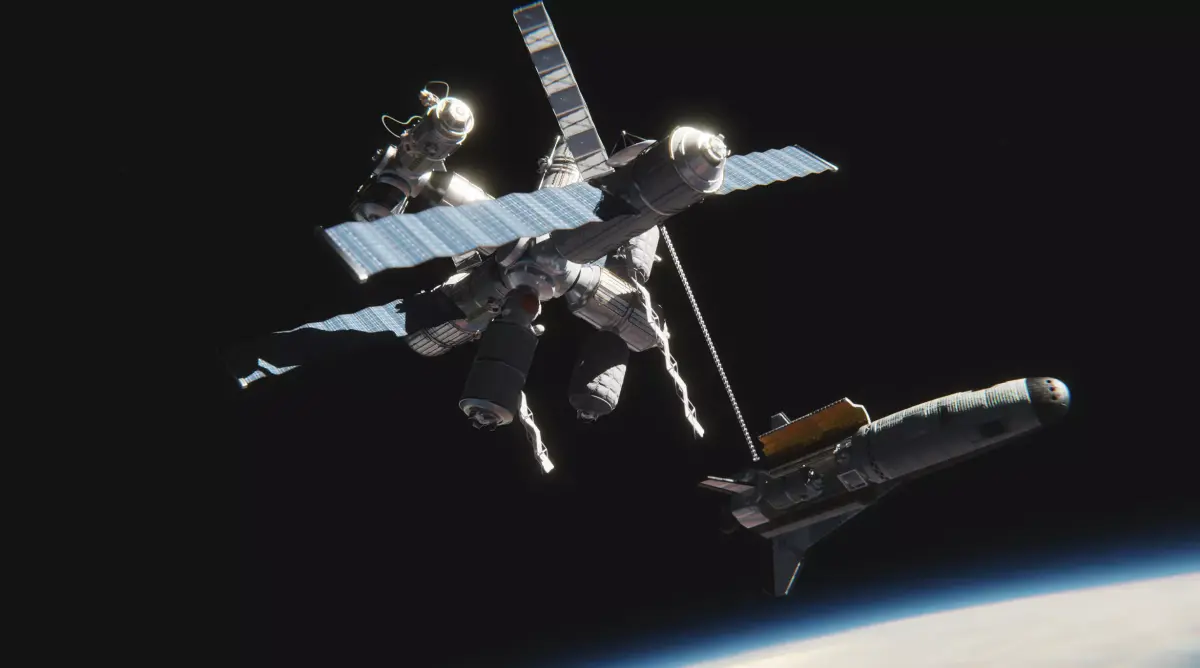space solar panels and radiators bundle  kitbash  Low-poly 3D model
