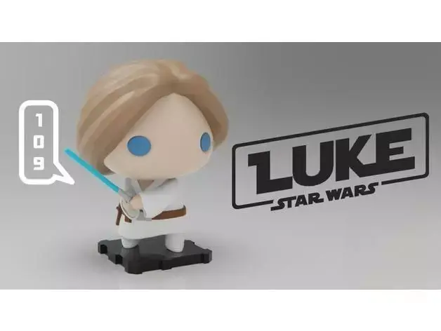 Luke Skywalker 3D Print Model 3D print model