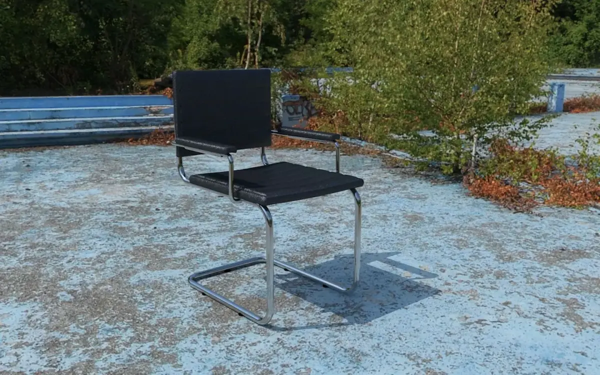 Simple frame chair Free 3D model