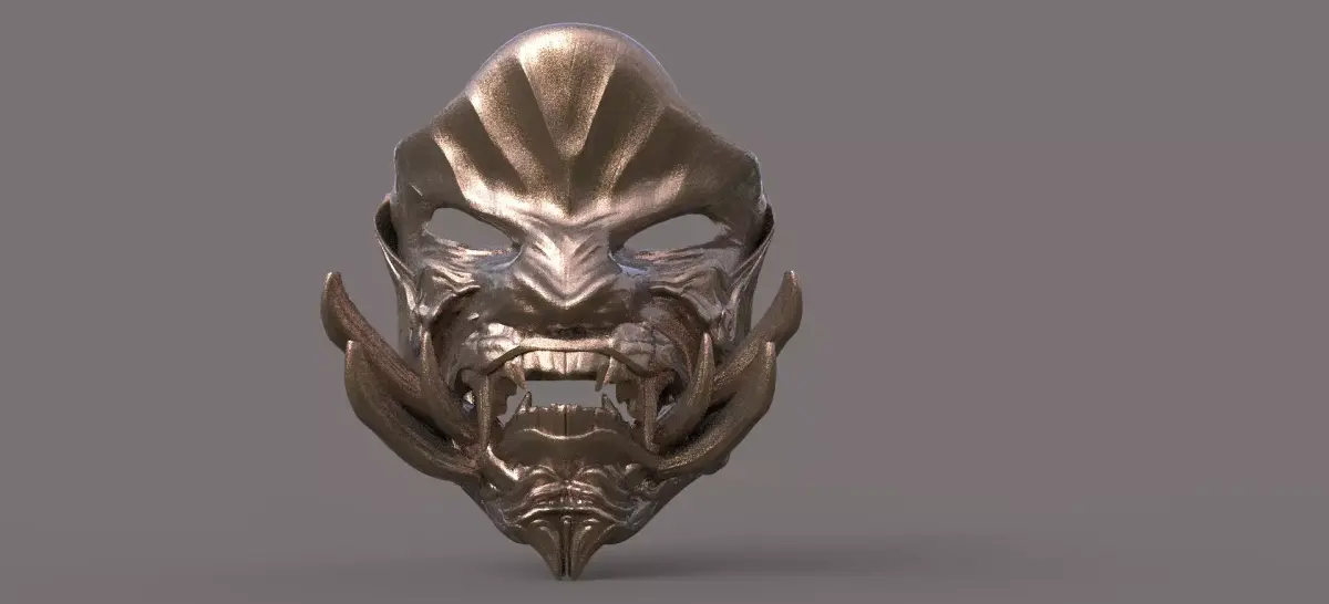 Sci fi Wolf Mask 1 3D model