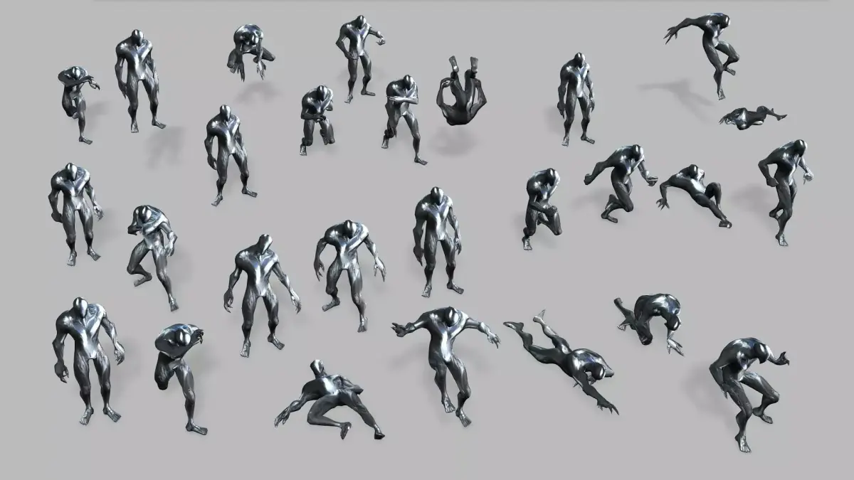 METAL MAN WITH MANY MOTIONS FOR ADVENTURE 3D model