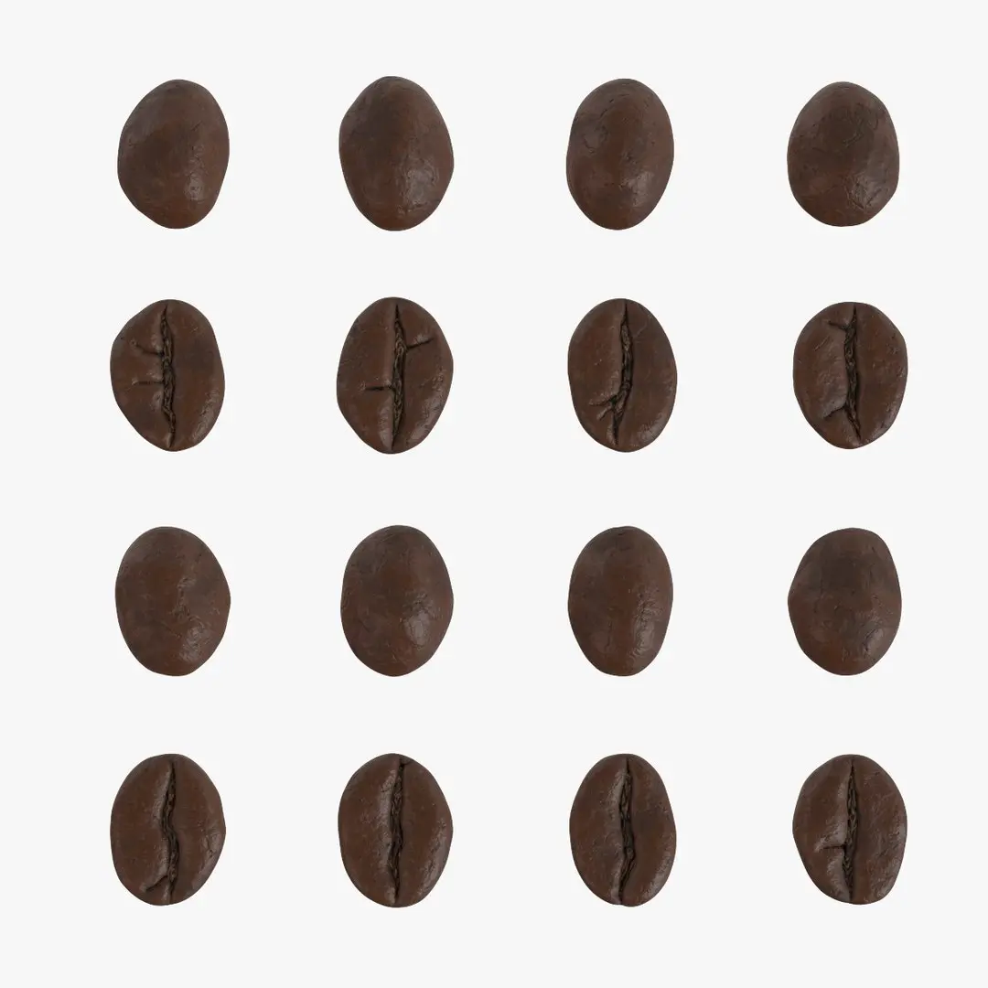 Coffee beans dark 3D model