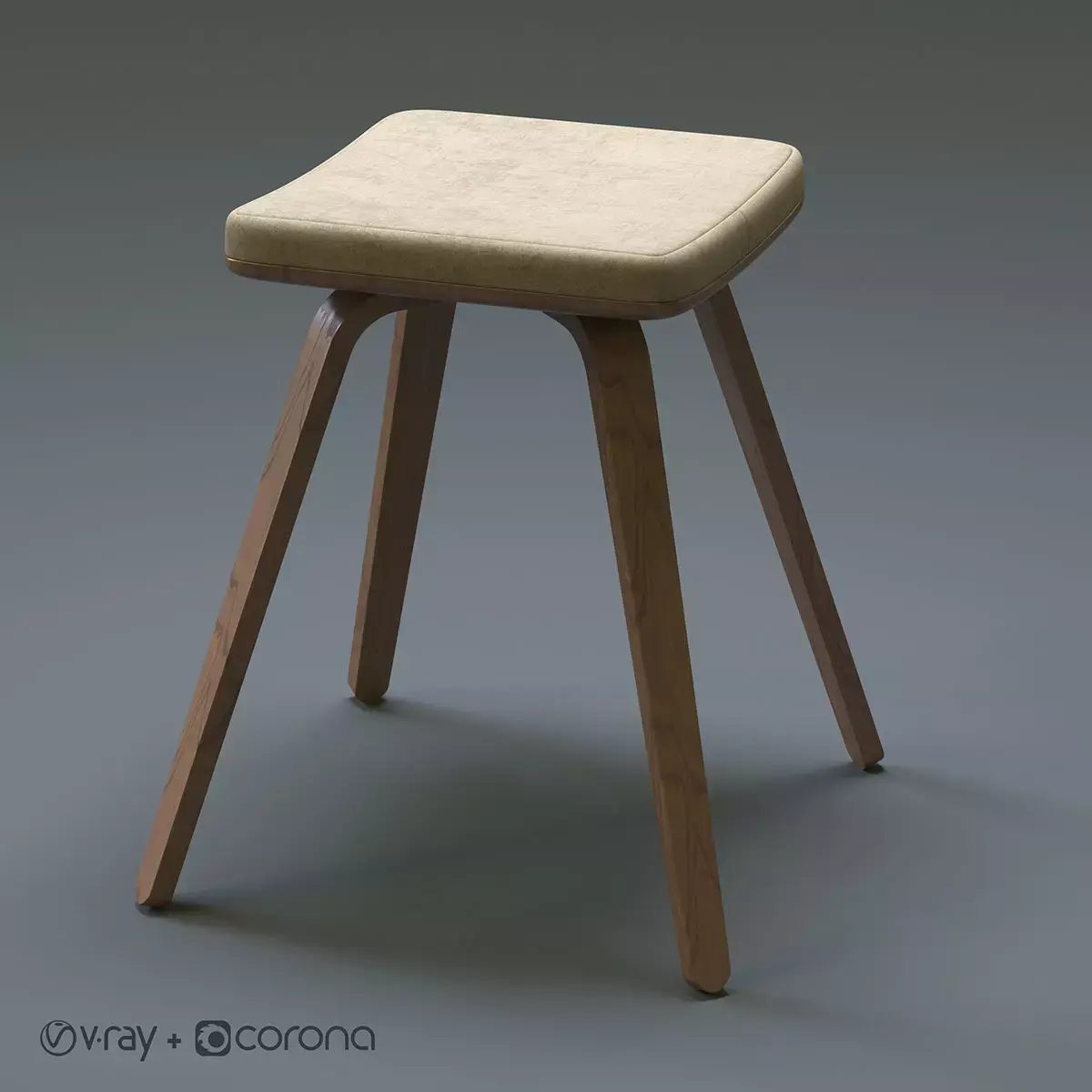 Counter Stool Free 3D model