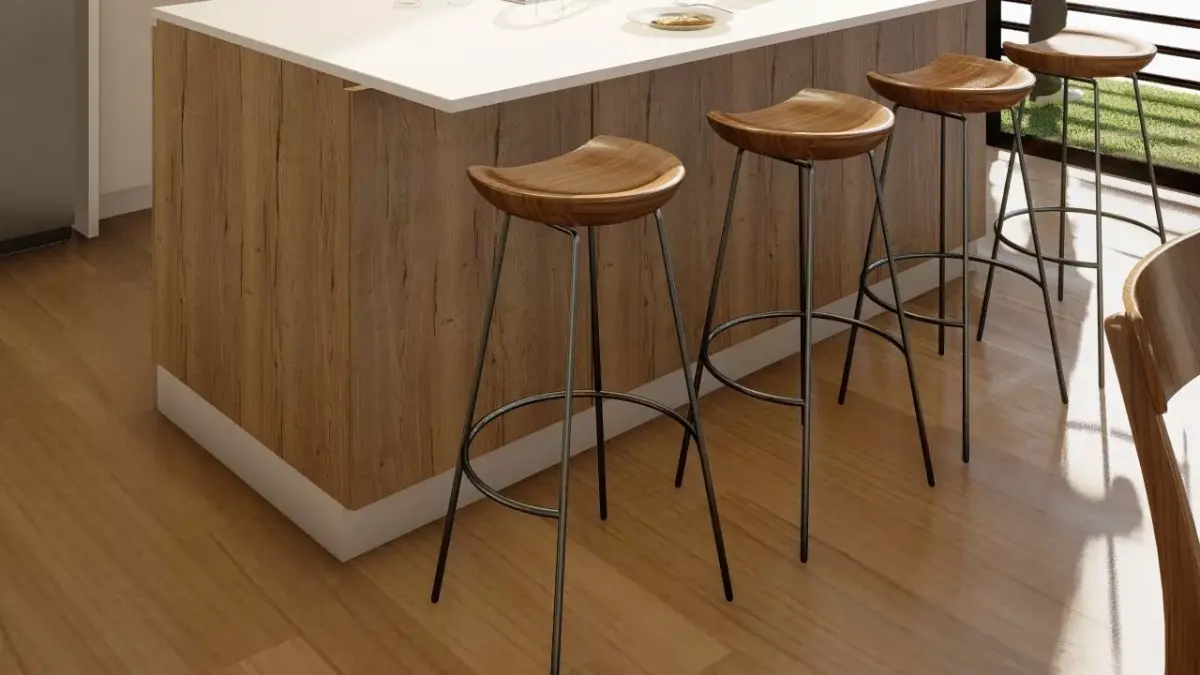 West elm Stool Alden Bar  3D model