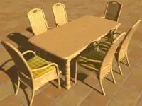 Dining table set Free 3D model get