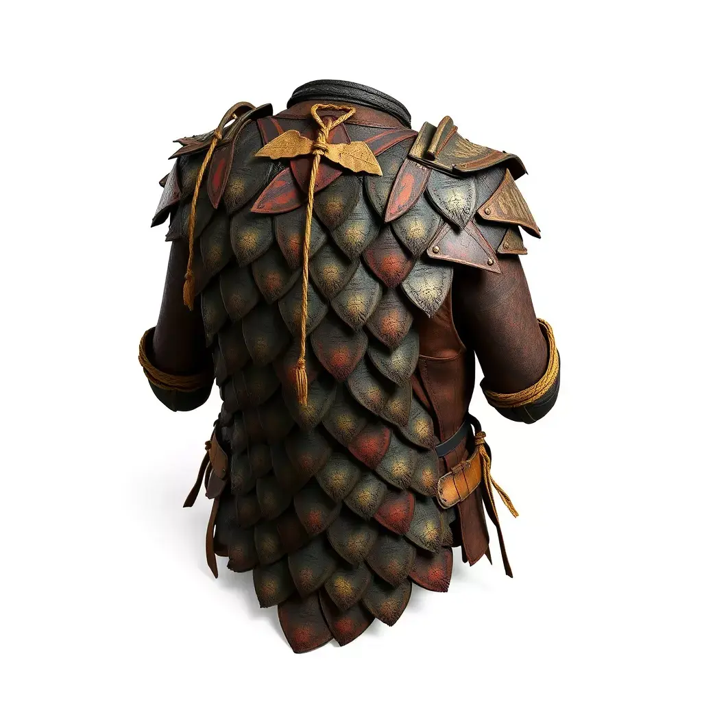 Warrior Scale Armor Fantasy Low-poly 3D model