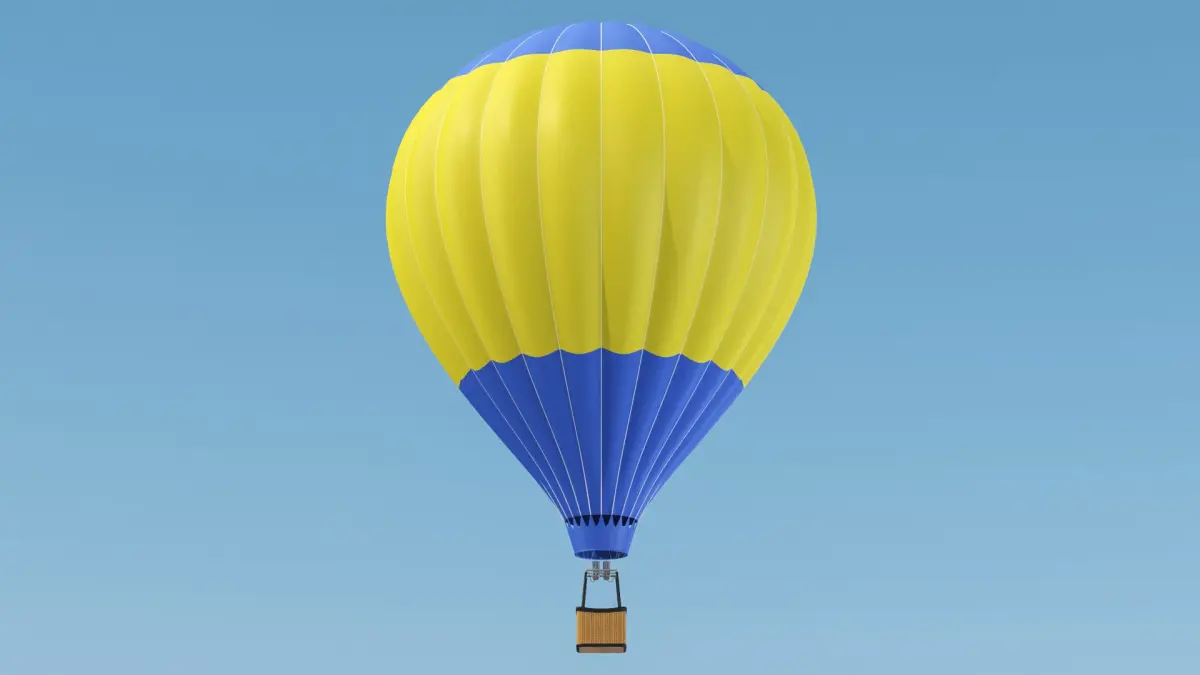 Hot Air Balloon 04 3D model