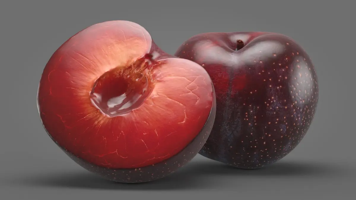Plum 01 3D model
