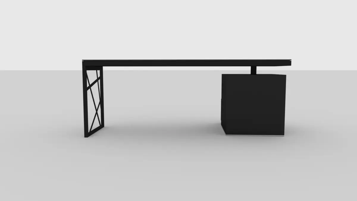 Mullins Moderrn Office Desk Free 3D model