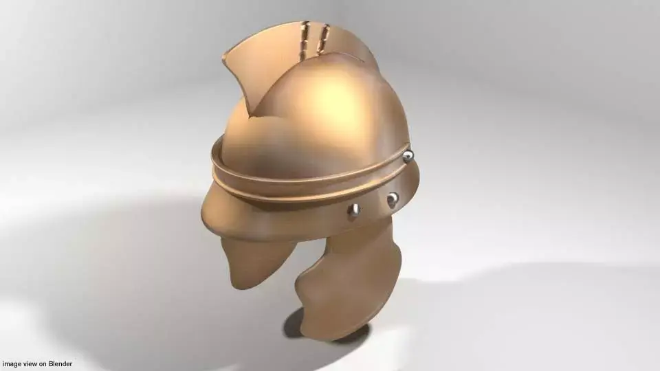 Ancient Combat Helmet - Roman Centurion 3D model
