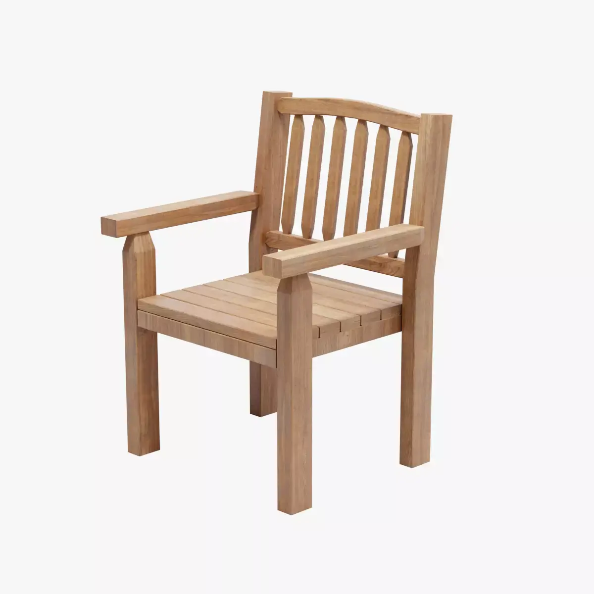 Tahawus Wooden Garden Chair 3D model
