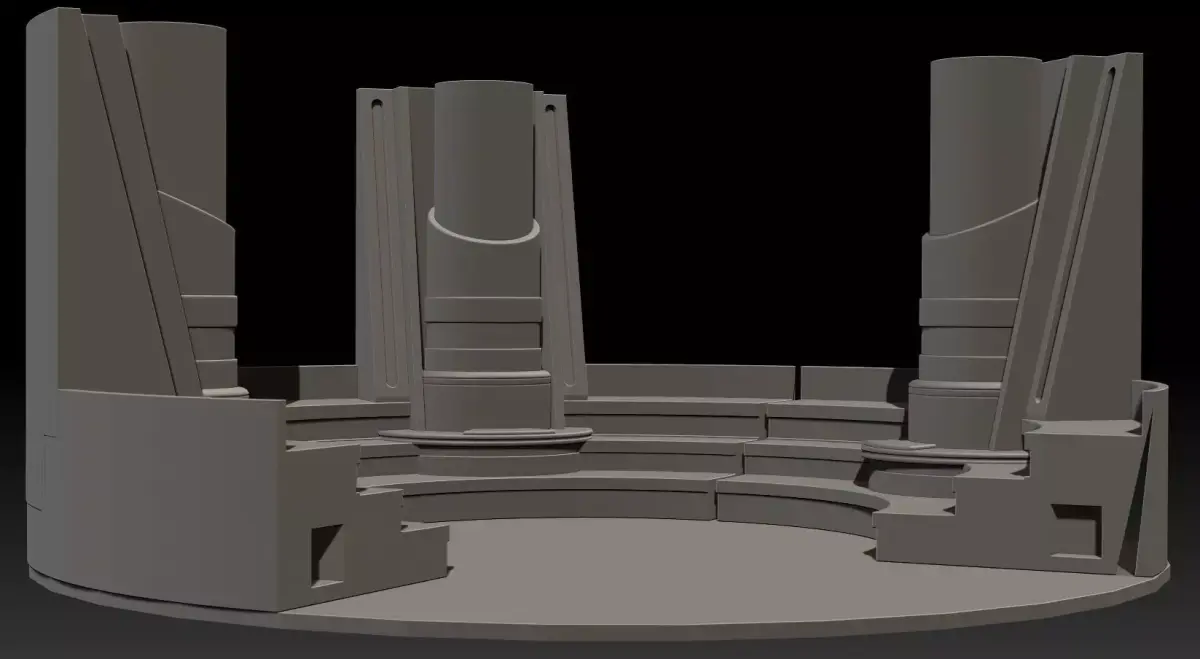 Space Monk Classroom Diorama 6 Inch scale 3D print model