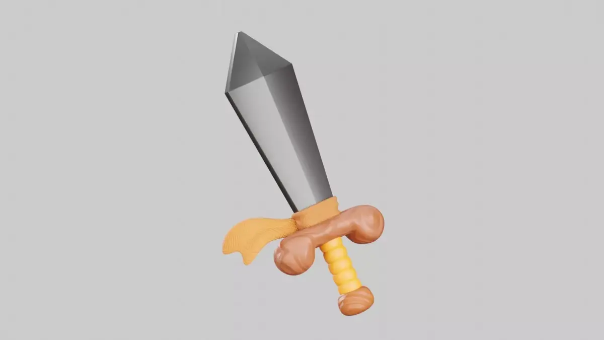 Sword 3D Illustration 3D model order