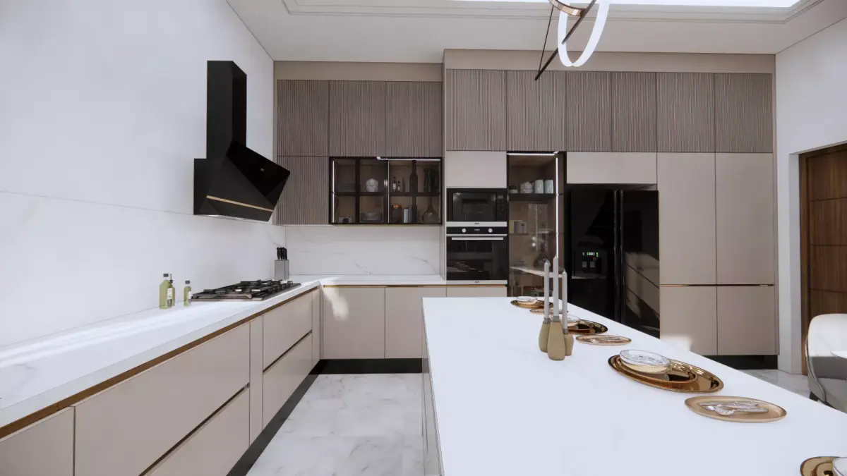 big 2 gloss kitchen Free 3D model