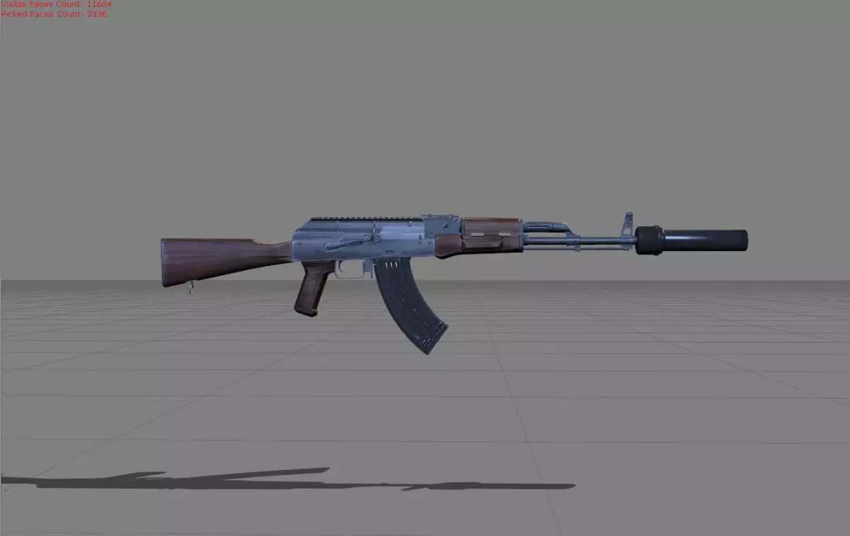 AK47 GUN 3D model buy