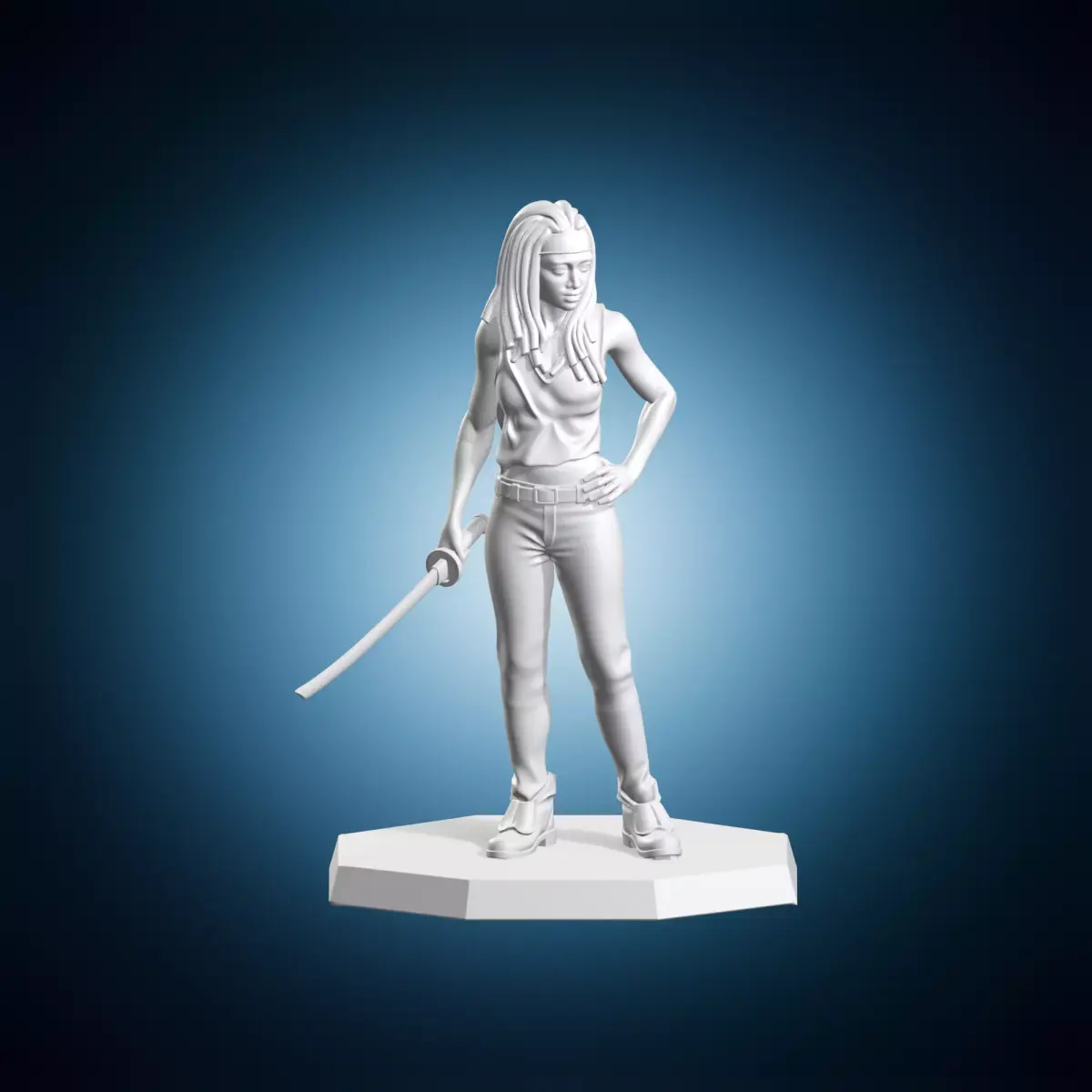 Michonne Katana The Walking Dead Miniature 3D print model