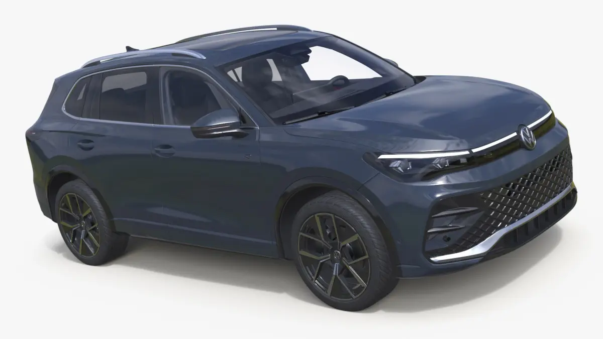 2024 Volkswagen Tiguan Gray 3D model