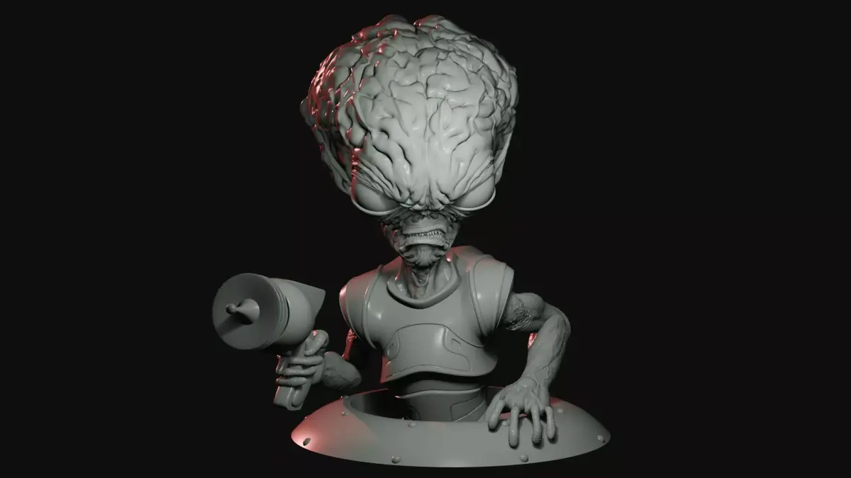 Saucer Man 3D print model purchase