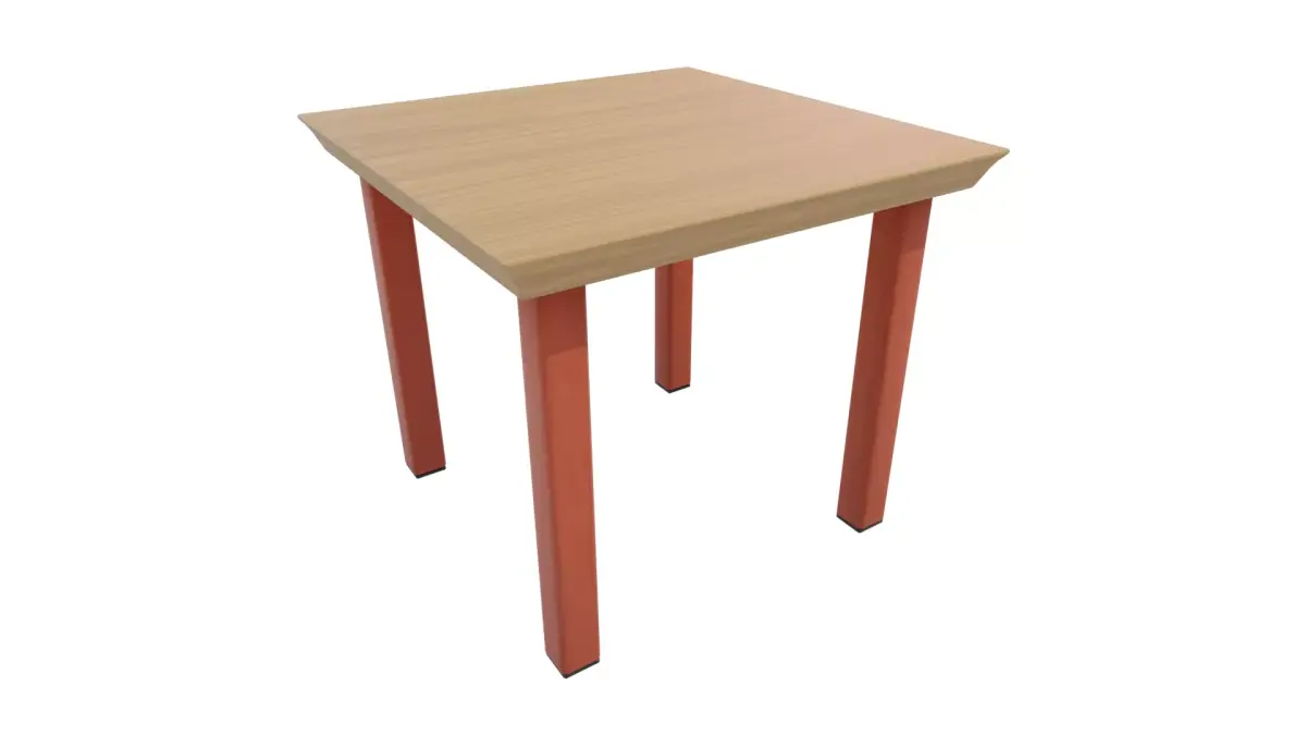 Outdoor Table Low-poly 3D model 5